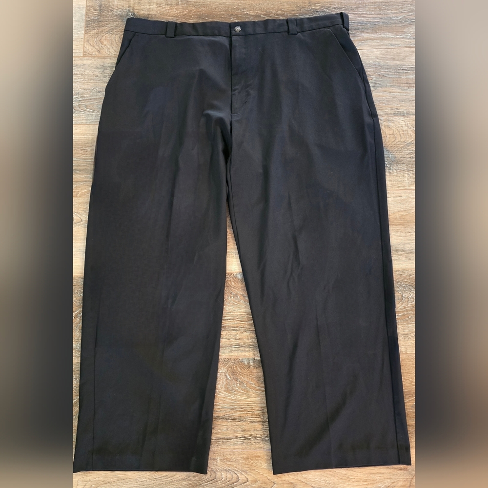 Mens Tiger Woods Collection Black Golf Pants 42x30 Stretch Dri Fit Big And Tall